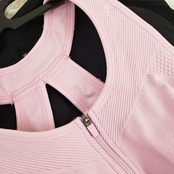 Vina SMALL  Black Pack of 2, racerback , front zipper Bralette Sexy Bra - Picture 2 of 6